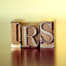 IRS Notice - Blocks spelling out IRS